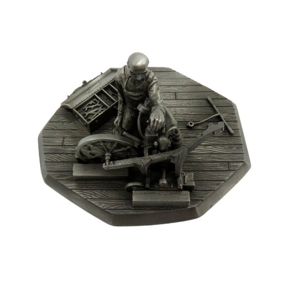 DEUTSCHES MUSEUM Gottlieb Daimler Pewter Metal Figurine Sculpture Vintage - Picture 6 of 10